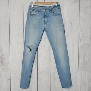Levi's 512 Slim Tapered Stretch Light Wash Jeans, SZ 30x32